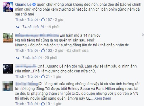 Quang Le lai gay on ao vi khong doi mu bao hiem-Hinh-3